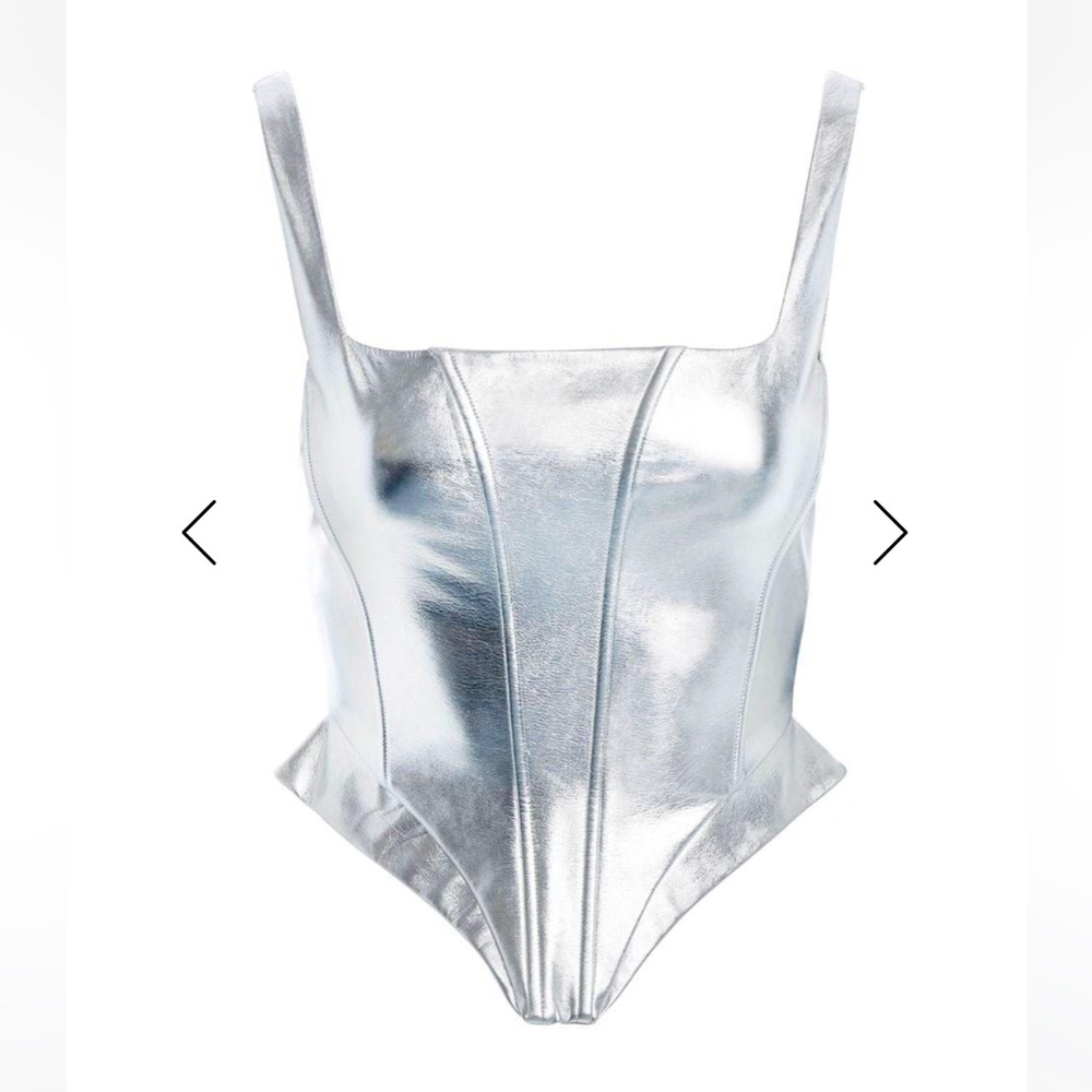Lace & Leather Corset Top Naked Wardrobe
